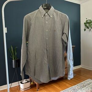 Gray Polo Ralph Lauren button-down shirt L